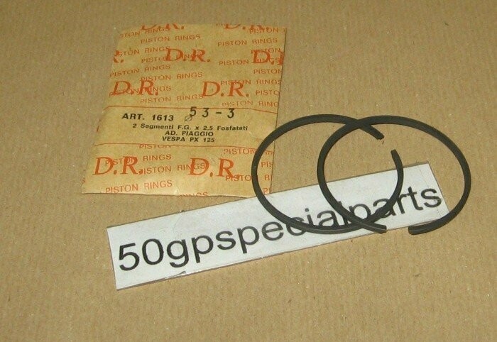 PIAGGIO VESPA PX 125 SEGMENTI FOSFATATI D.53,3mmX2,5