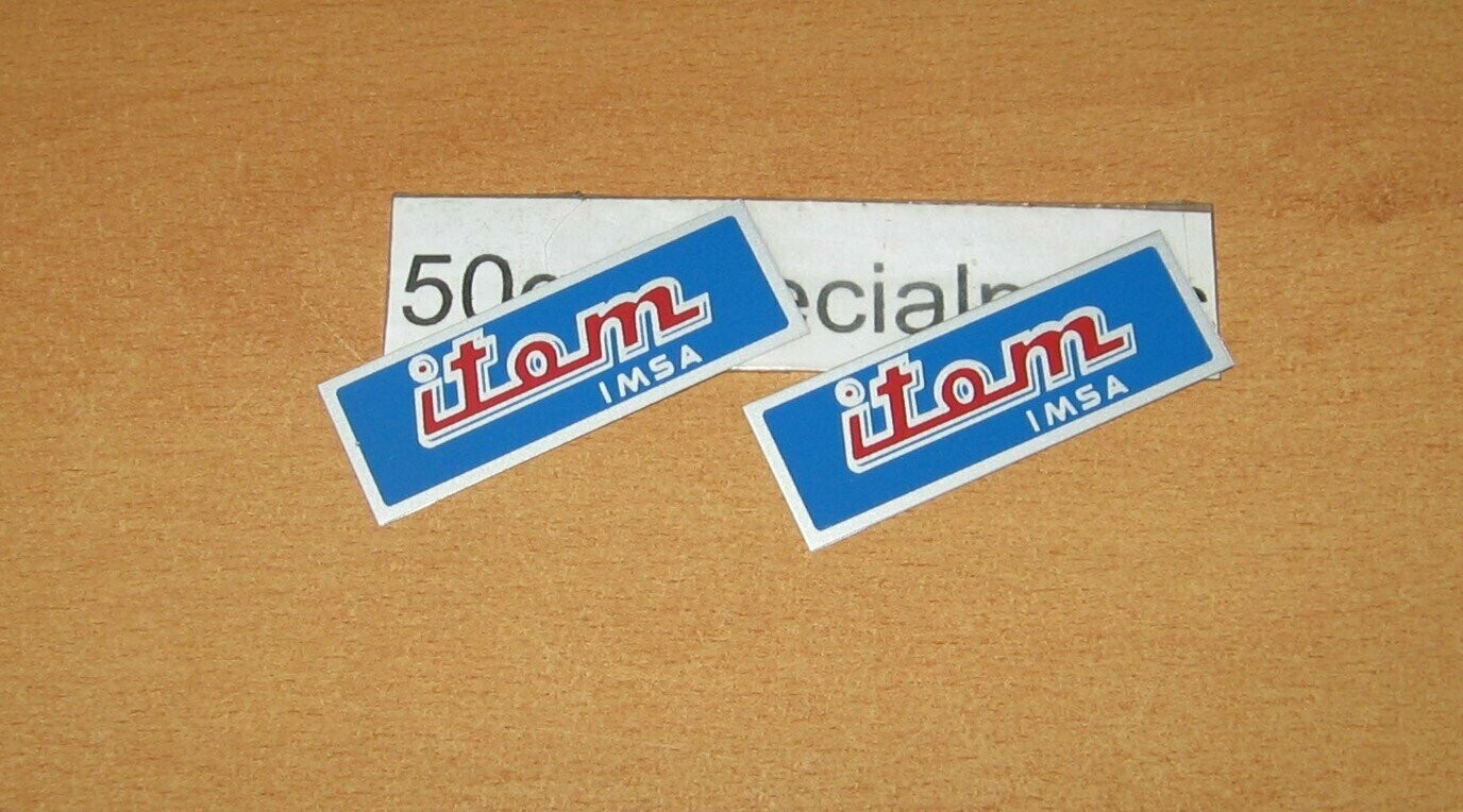ITOM 3-4 MARCE ETICCHETTE MOTORE ALLUMINIO