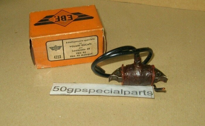 FBM 48 MALAGUTI LAMBRETTA 38 BOBINA ACCENSIONE EBF 4223 VOLANO DUCATI