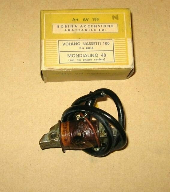 MONDIALINO 48cc BOBINA ACCENSIONE VOLANO NASSETTI 100 2SERIE CON FILO CANDELA