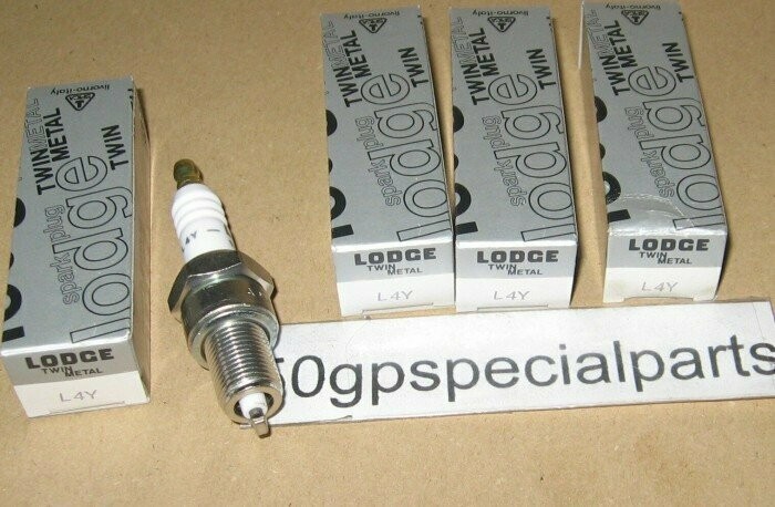 LODGE L4Y TWIN METAL CANDELE N.4 PZ. X FIAT LANCIA ALFA ROMEO