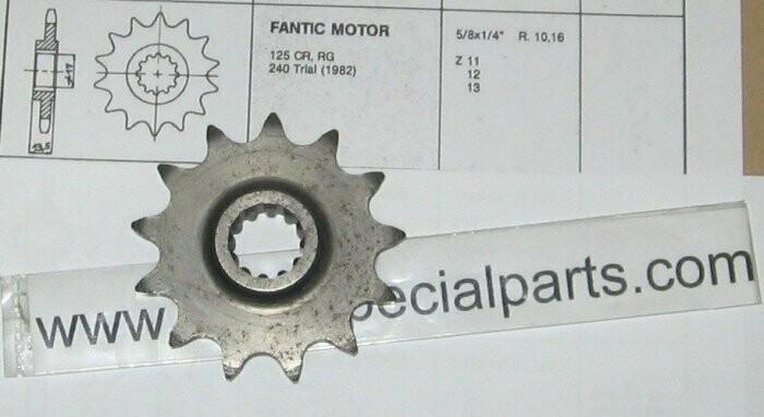 FANTIC MOTOR 125cc. CR RG 240cc. TRIAL PIGNONE Z13