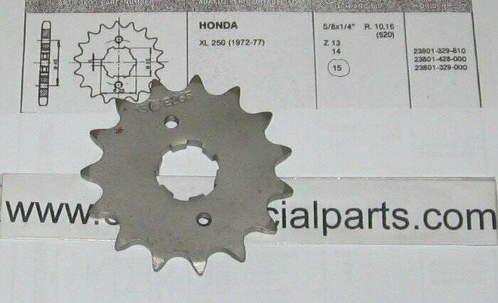 HONDA XL 250 1972-77 PIGNONE Z15
