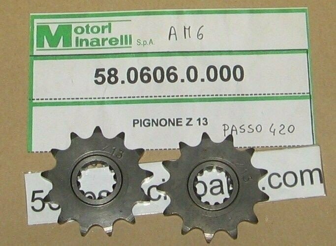 MINARELLI AM 6 COPPIA PIGNONI CATENA Z13 ORIGINALI