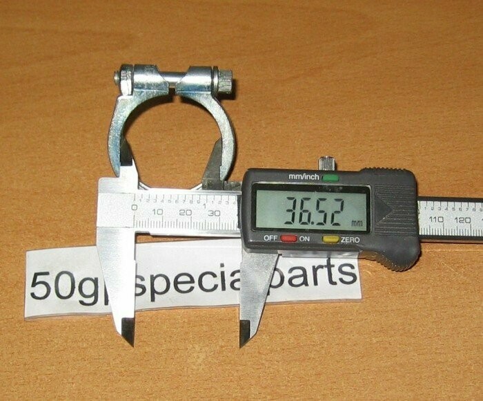 ANELLO SERRAGGIO CARBURATORE  CON VITE D.36,5 DELLORTO
