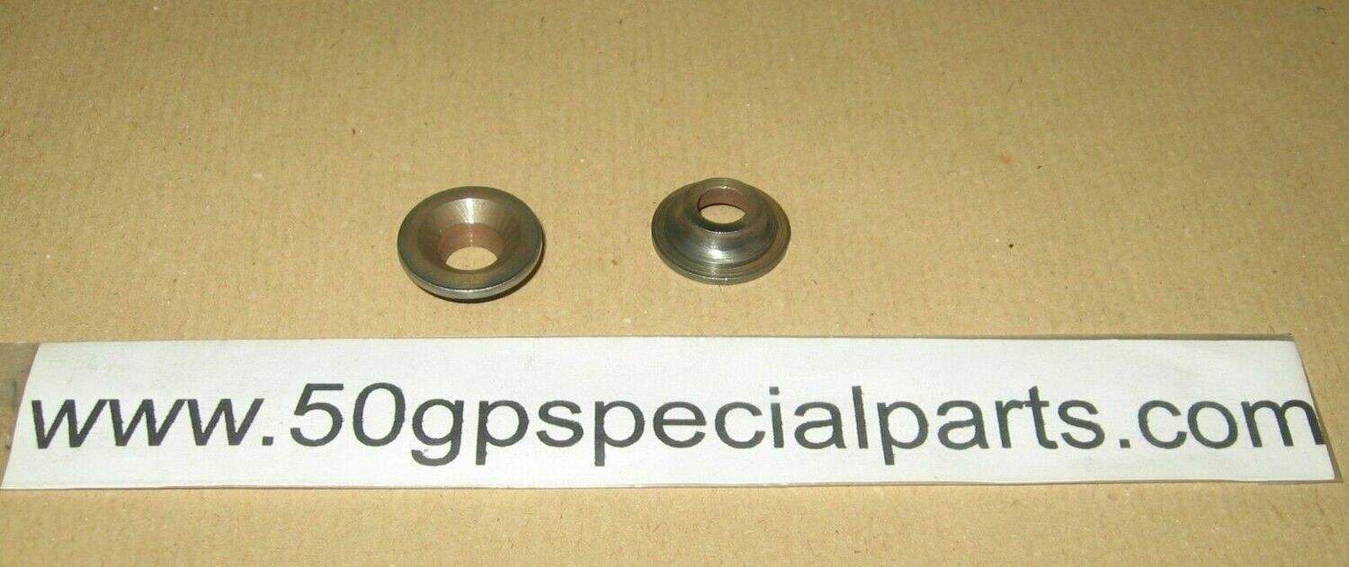 MOTO MORINI 98cc. 125cc.CORSARO COPPIA PIATTELLI SUPERIORI PORTA MOLLE