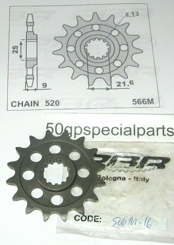 YAMAHA 600 FZ 6 R-6 YAMAHA 750 YZR-SP YZF R7 PIGNONE Z16 PASSO 520