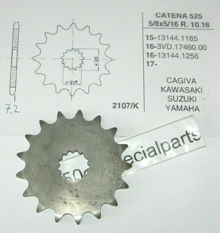 CAGIVA 650 1000 KAWASAKI 650 1000 SUZUKI 600 1000 YAMAHA 850 900 PIGNONE Z17