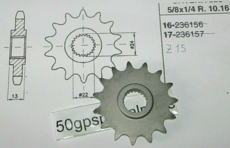 APRILIA 650 PEGASO 650 MOTO' 6,5 PIGNONE Z15 PASSO 520