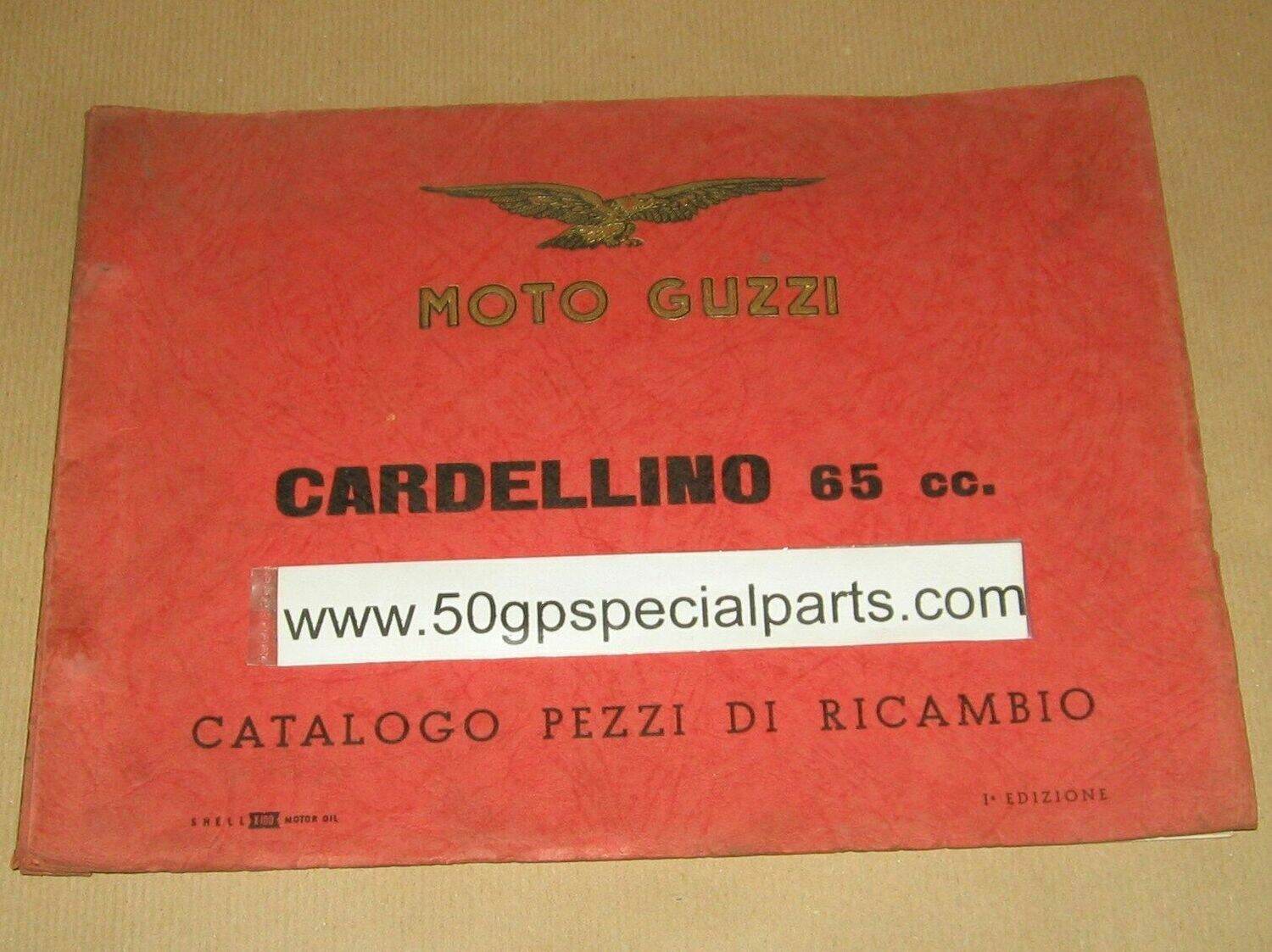 MOTO GUZZI CARDELLINO 65cc. CATALOGO PEZZI DI RICAMBIO