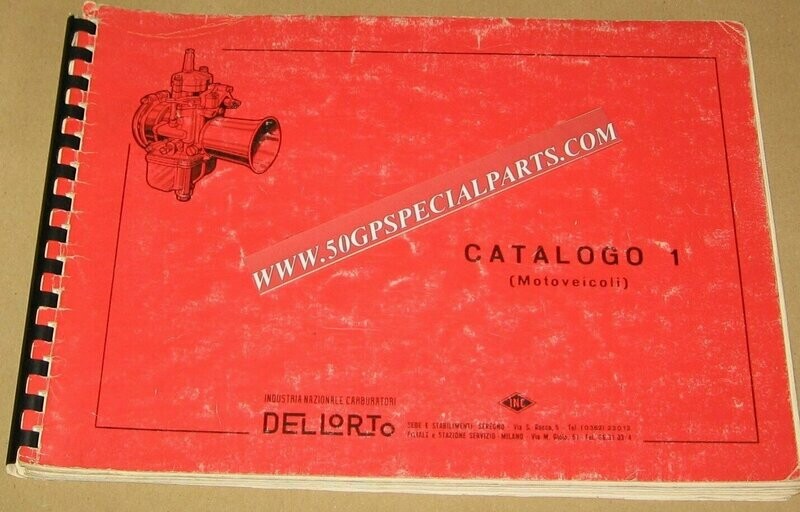 DELLORTO  CATALOGO 1  MOTOVEICOLI