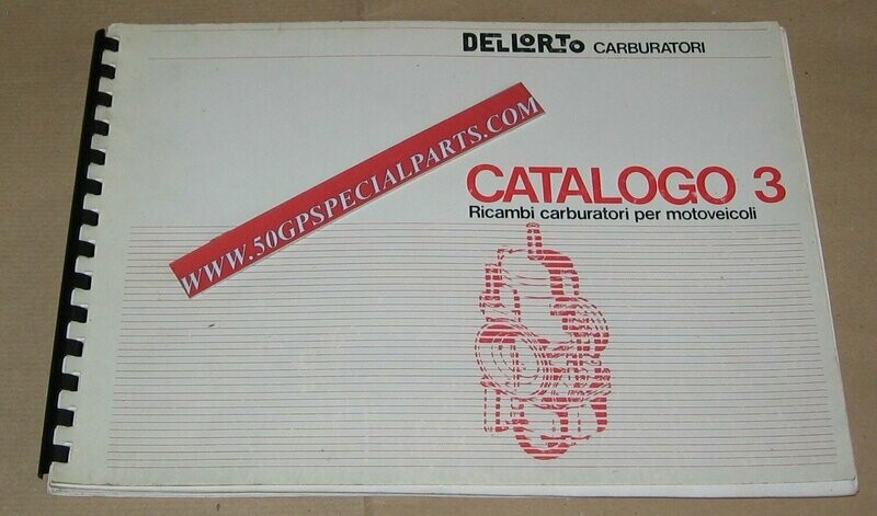 DELLORTO CATALOGO 3 MOTOVEICOLI