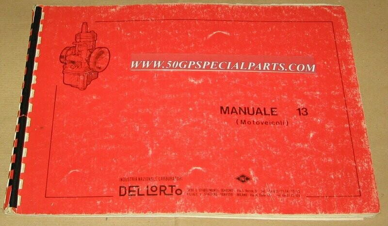 DELLORTO MANUALE 13 MOTOVEICOLI
