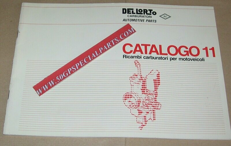 DELLORTO CATALOGO 11 MOTOVEICOLI