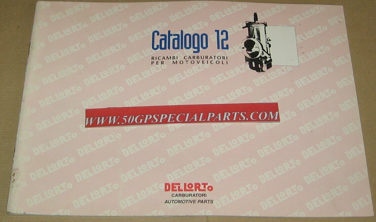 DELLORTO CATALOGO 12 MOTOVEICOLI