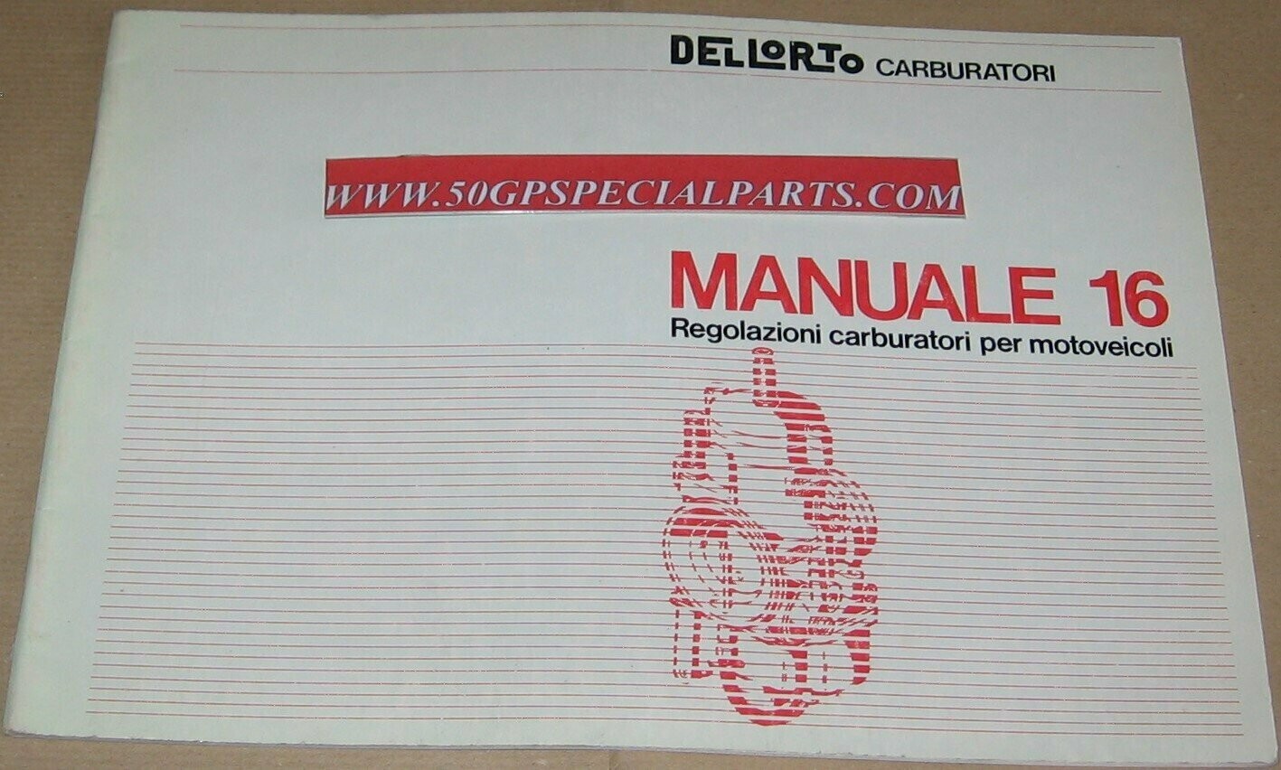 DELLORTO MANUALE 16 MOTOVEICOLI