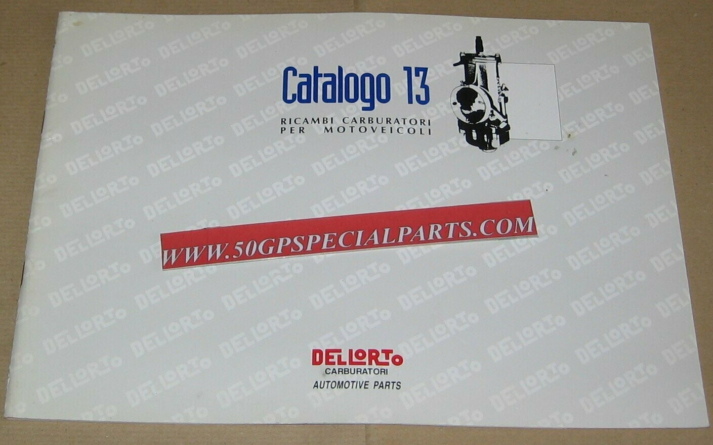 DELLORTO CATALOGO 13 MOTOVEICOLI