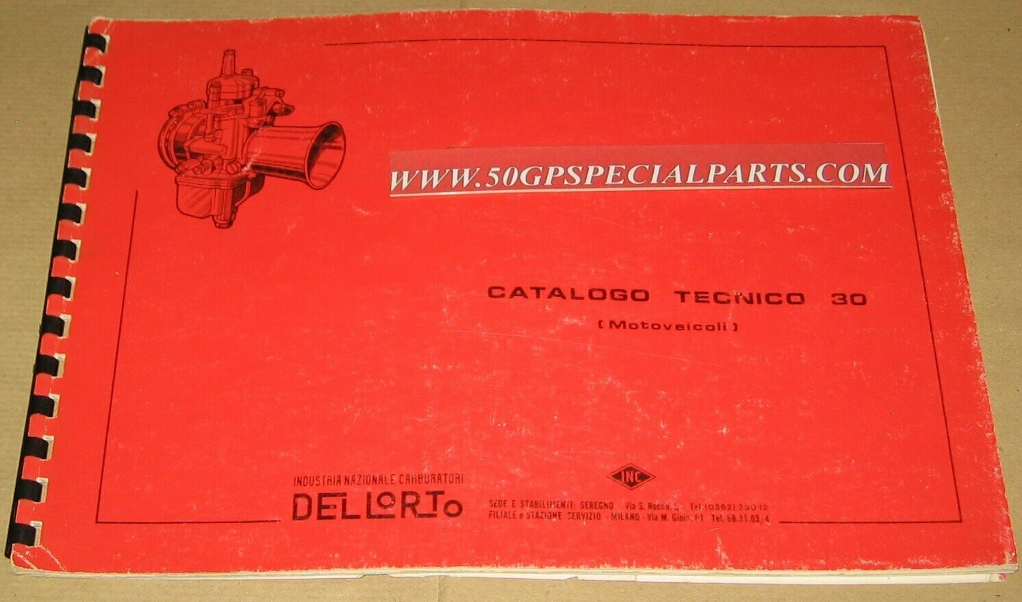 DELLORTO CATALOGO TECNICO 30 MOTOVEICOLI
