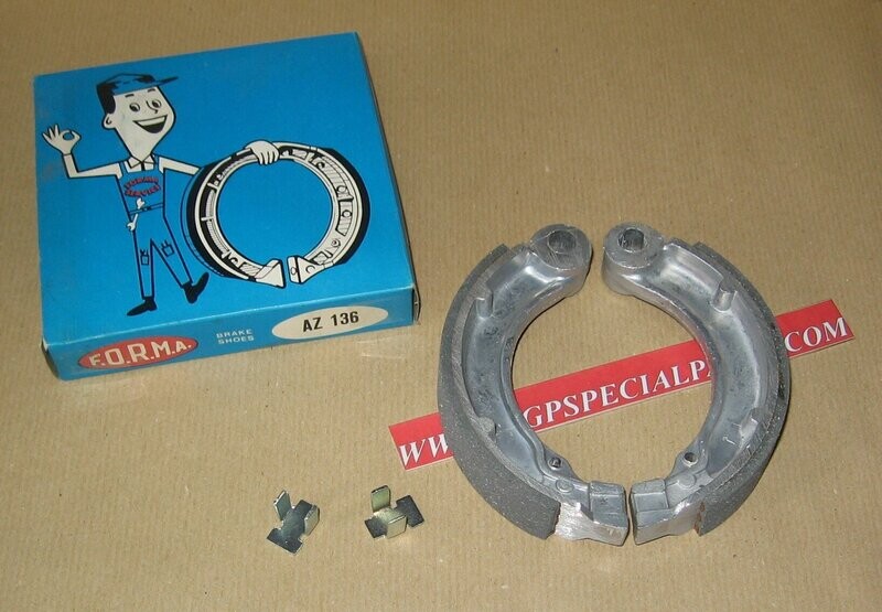 PIAGGIO VESPA 125 150  GANASCE FRENO FORMA AZ136 MISURA 127X23