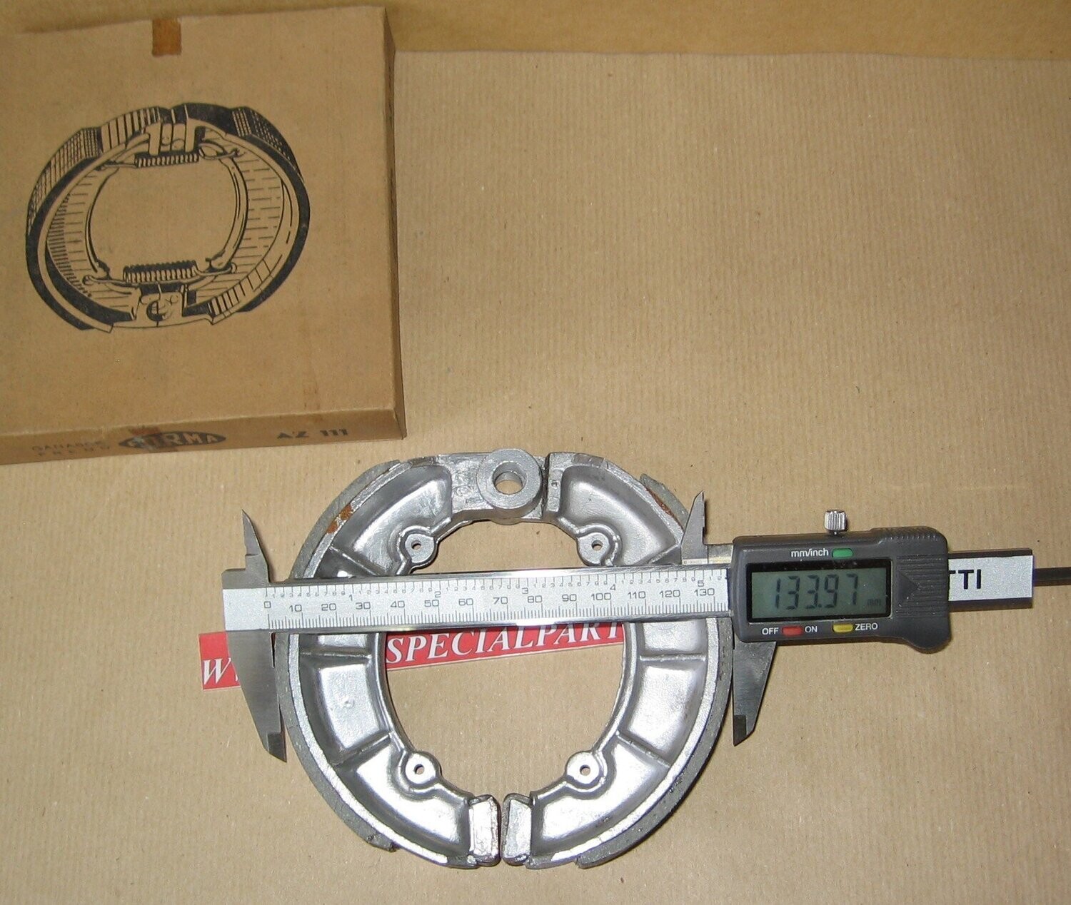PARILLA 125 GANASCE FRENO FORMA AZ 111 EPOCA