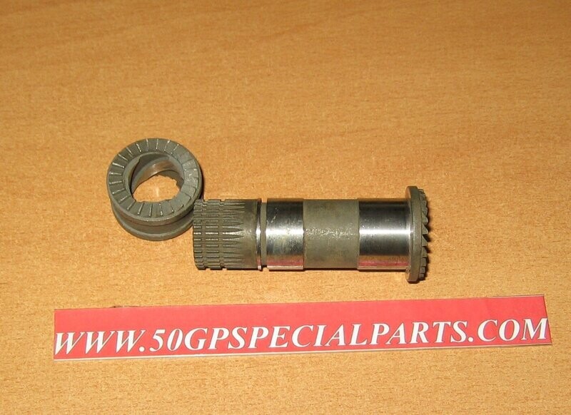 BUSSOLA CON INNESTI PER LEVA FRENO + MANICOTTO LAMBRETTINO LAMBRETTA  48