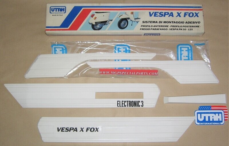 MODANATURE  STRISCE ADESIVE  BIANCHE UTAH  UK/203  VESPA X FOX PK 50 125