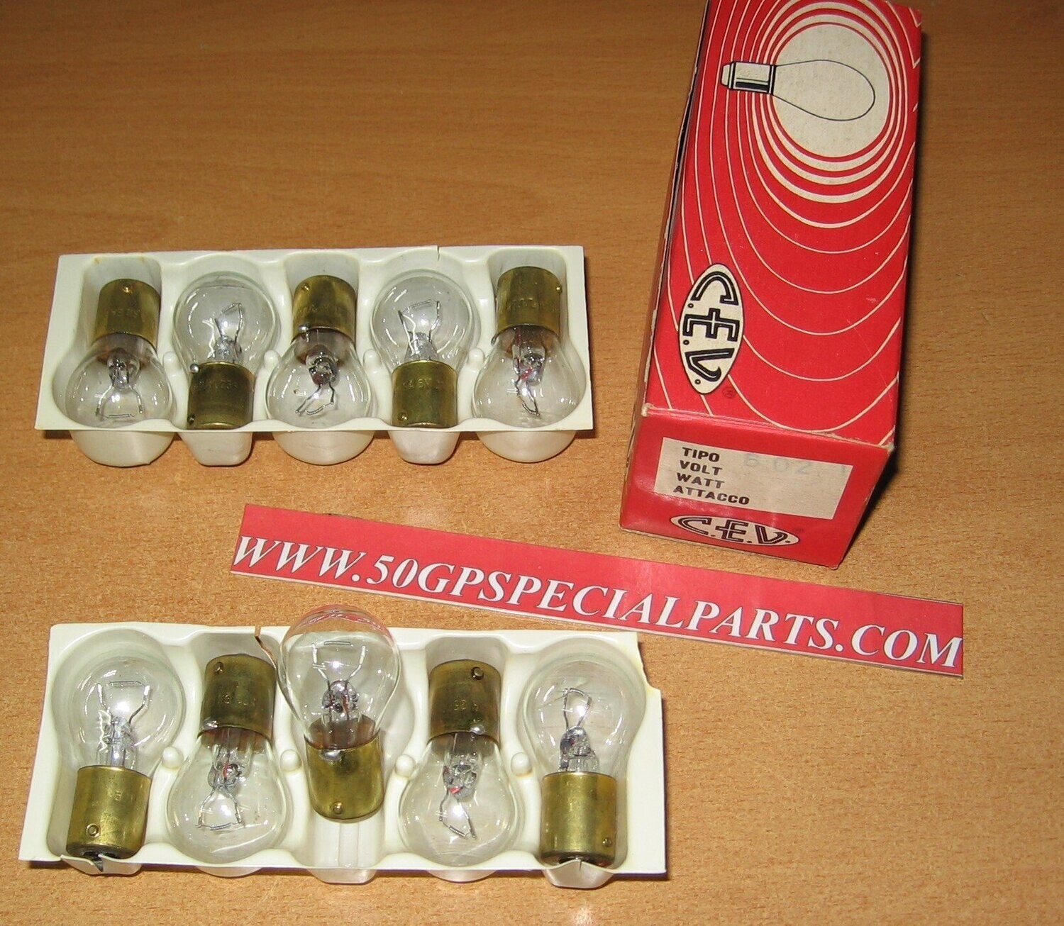 ​LAMPADINA CEV  6V 21W  SCATOLA N.10PZ.