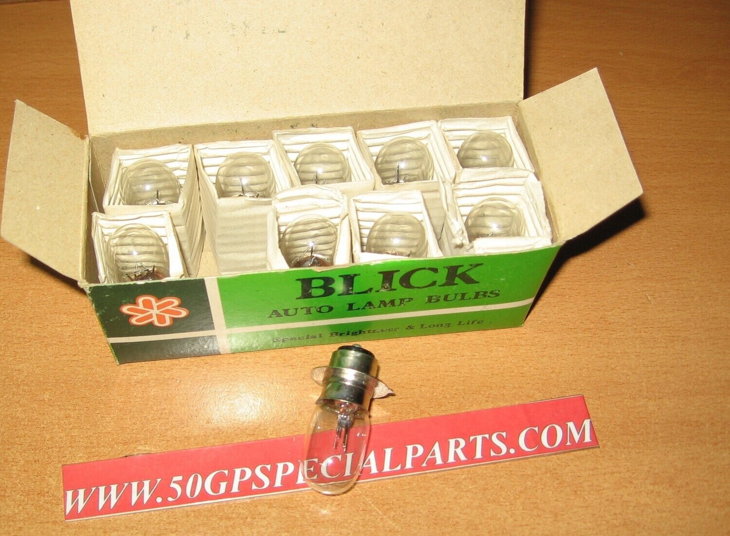 LAMPADINA BLICK A2749 PX15D 12V 18/18 W SCATOLA N.10PZ.