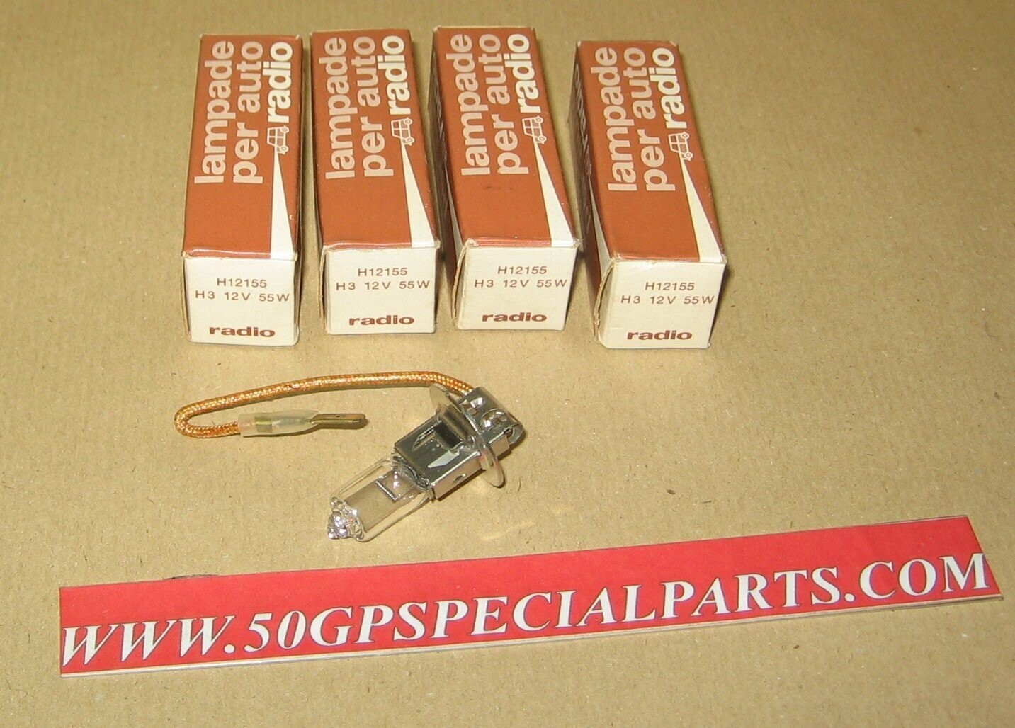 LAMPADINE RADIO H12155 H3 12V 55W N.4 PZ.