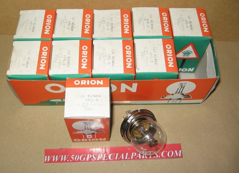 LAMPADINA ORION 12V 45/40 W P45T N.10PZ. OFFERTA