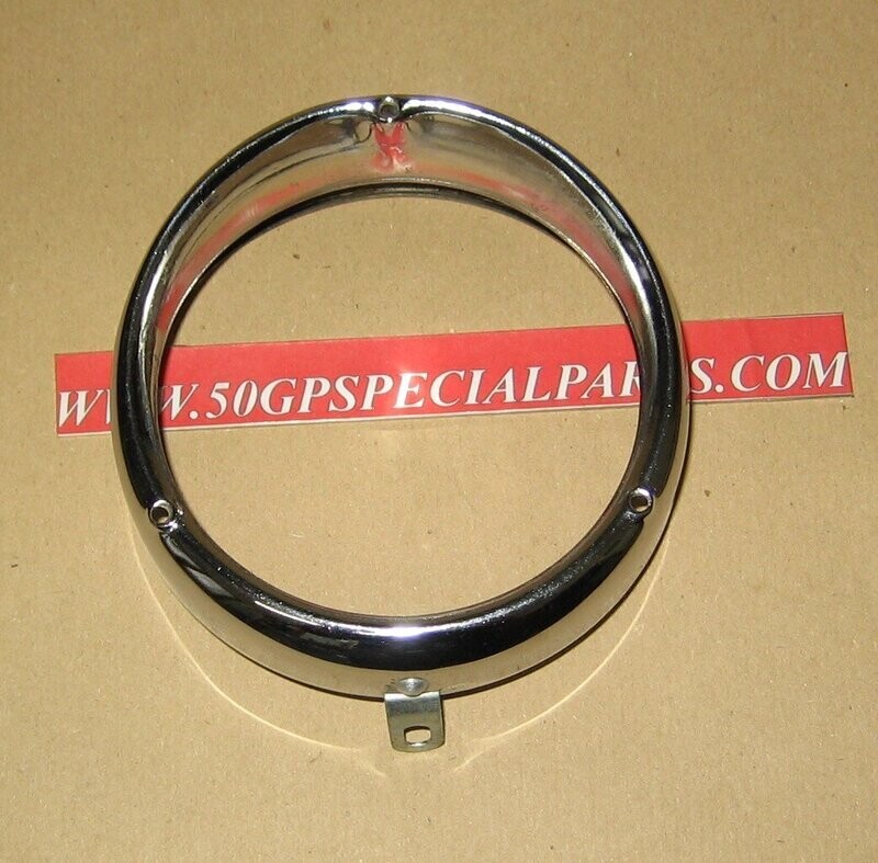 GHIERA CERCHIETTO FARO FANALE ANTERIORE  CON VISIERA MODELLO APRILIA 95mm