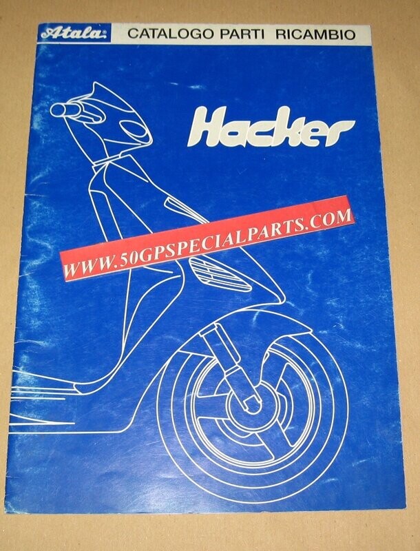 ATALA 50cc. HACKER  CATALOGO  PARTI RICAMBIO