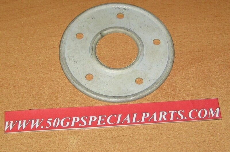 FLANGIA DI RITEGNO X CORONA RUOTA POSTERIORE CICLOMOTORE 5 FORI