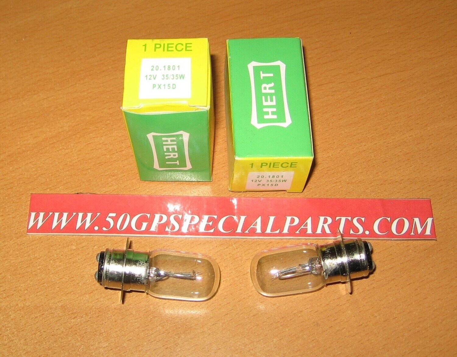 ​LAMPADINA HERT 20.1801 12V. 35/35W  PX15D  SET 2 PZ.