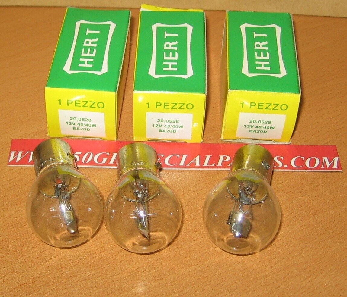 LAMPADINA HERT 20.0528 12V. 45/40W  BA20D PZ.3