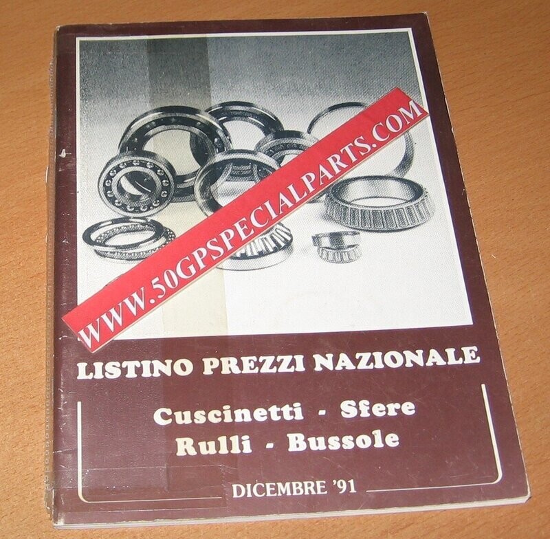 CUSCINETTI CATALOGO