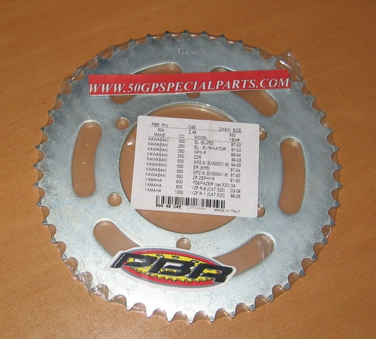 KAWASAKI  250 500 550 600 1000 ​CORONA PBR  Z48  COD. 504