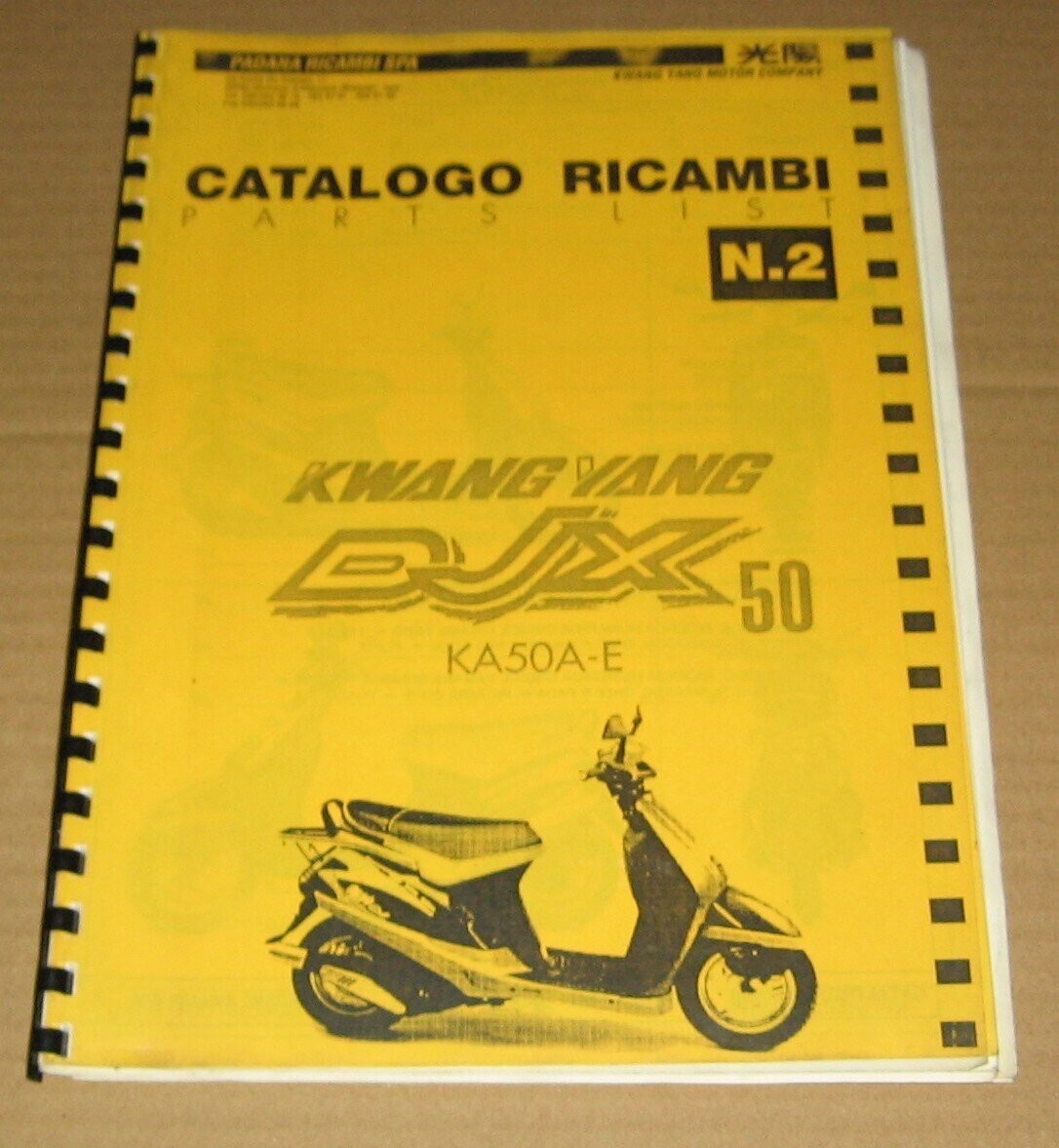 KWANG YANG DJX 50 KA50A-E CATALOGO RICAMBI