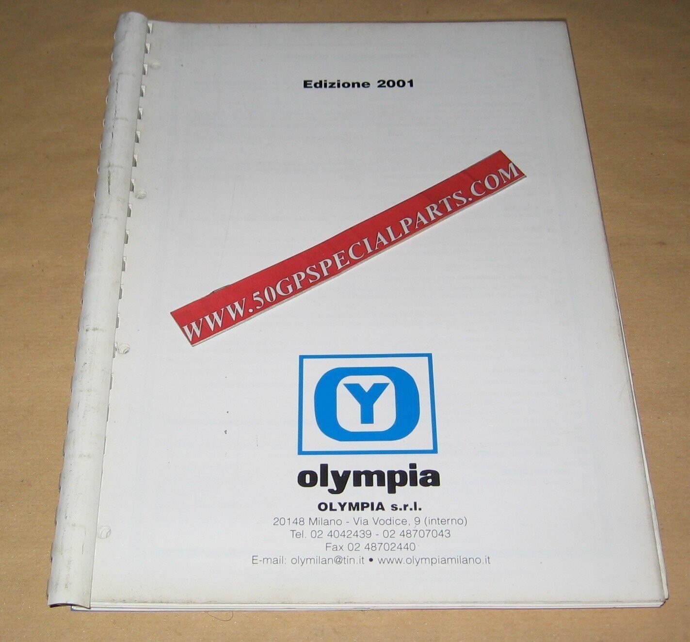 OLYMPIA  CATALOGO 2001