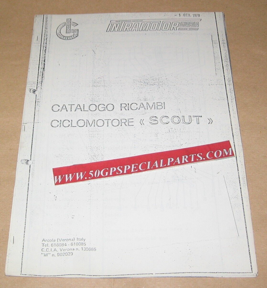 INTRAMOTOR  CATALOGO RICAMBI CICLOMOTORE SCOUT