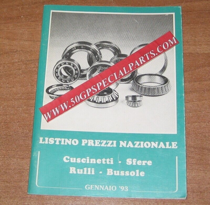 CUSCINETTI CATALOGO