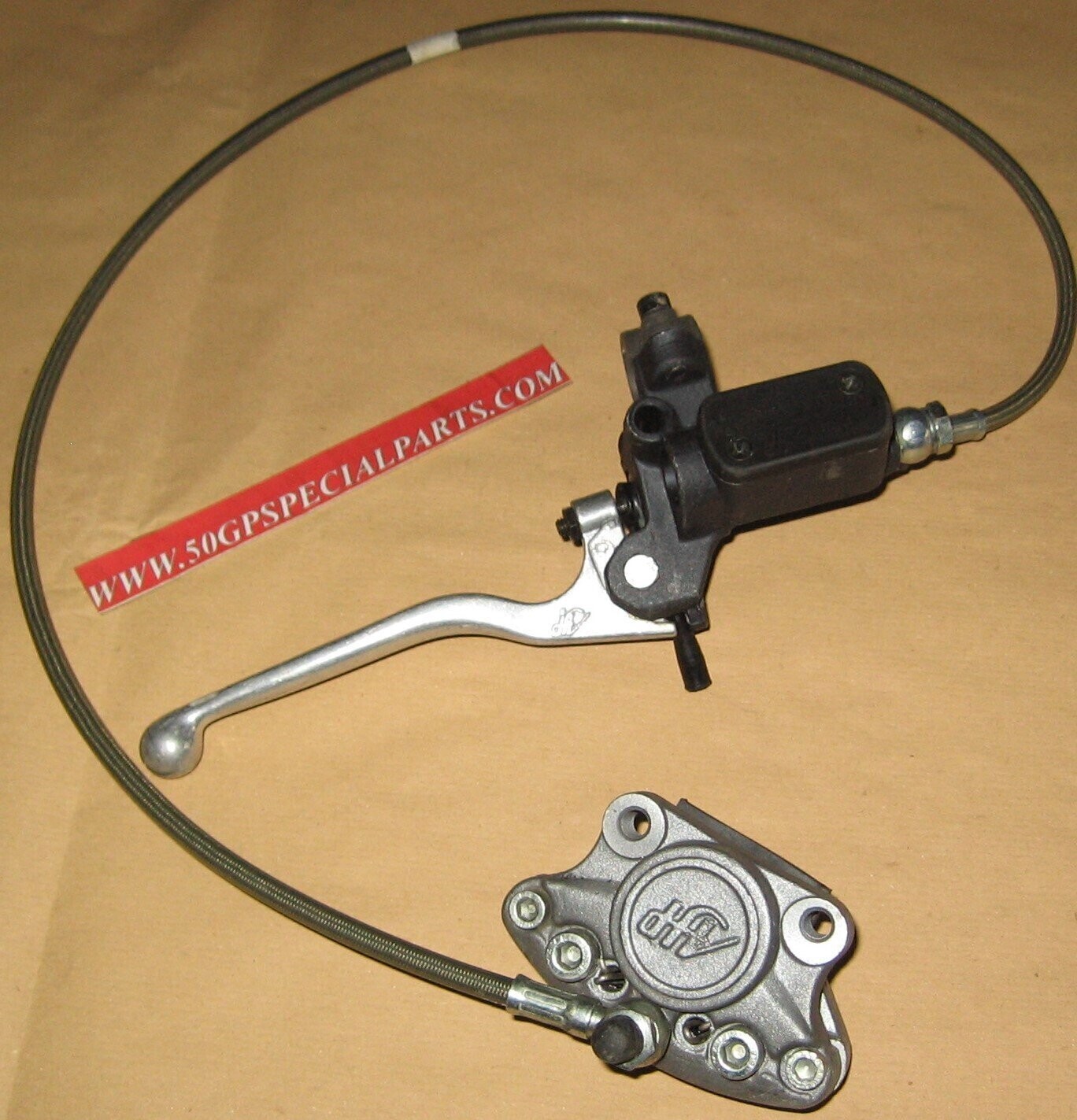 IMPIANTO FRENANTE COMPLETO AJP PER 50 80 CORSA SPORT  E NORMALI