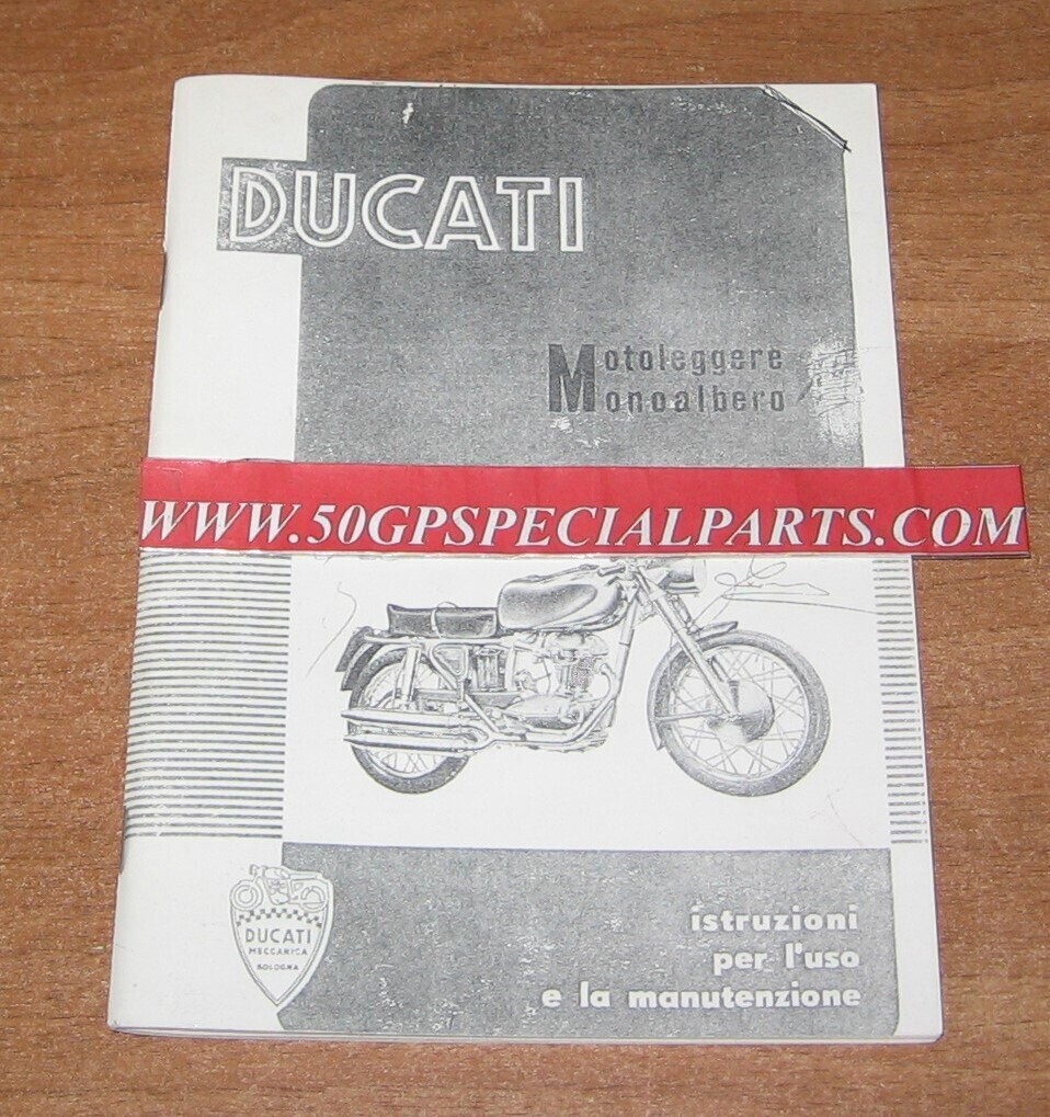 DUCATI 125 TS 125 SPORT 175 TS 200 ELITE CATALOGO FOTOCOPIA USO E MANUTENZIONE