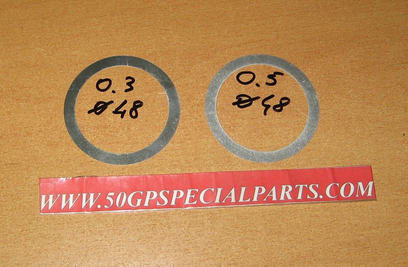 GUARNIZIONE  TESTA  POLINI 48x60 SP.0.5-0.3  N.2PZ. MINARELLI P6 K6 FANTIC BETA GILERA SACHS POLINI 6000 75-80