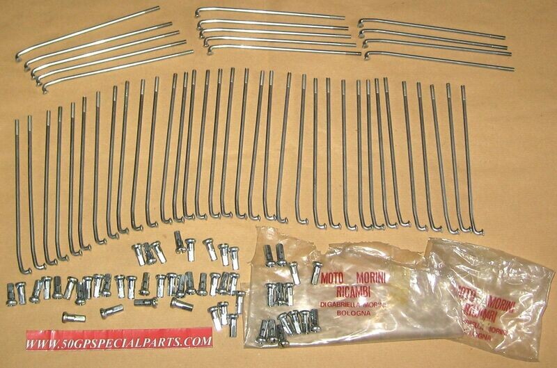 MOTO MORINI 500 350 250 125cc. 4T. SET N. 48 RAGGI RUOTA D.4X155mm