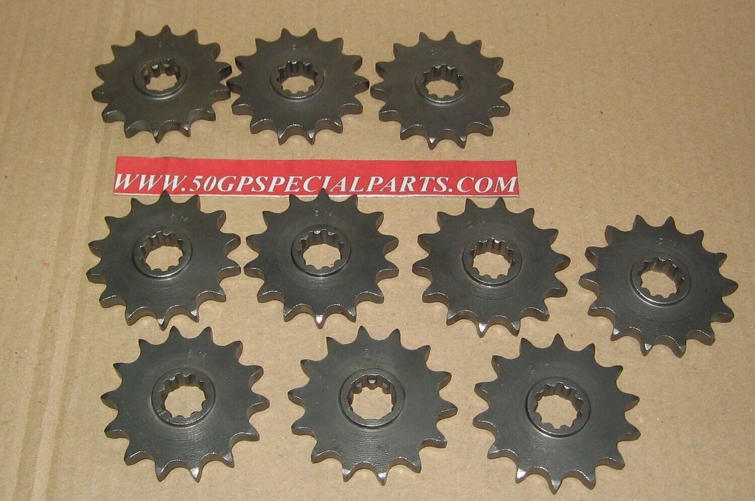 PIGNONI Z14 passo catena 428 MINARELLI MR6 ACCOSSATO 80 75  SET N. 10 PZ