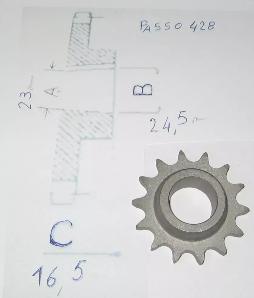 SACHS DKW 100 125 5 6 V KTM HERCULES PIGNONE RITZEL Z14