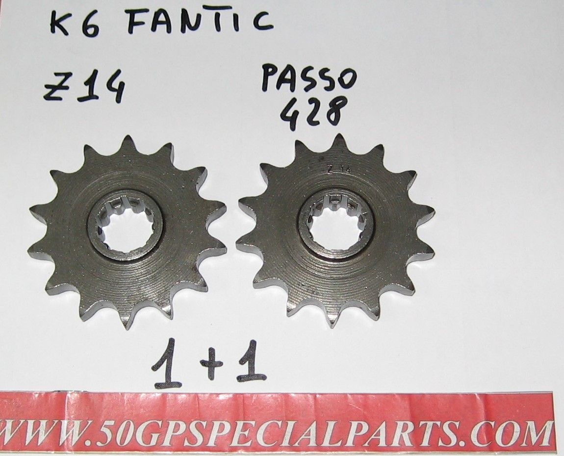 PIGNONE Z 14 N.2PZ passo catena 428 MINARELLI k6-FANTIC 50-80