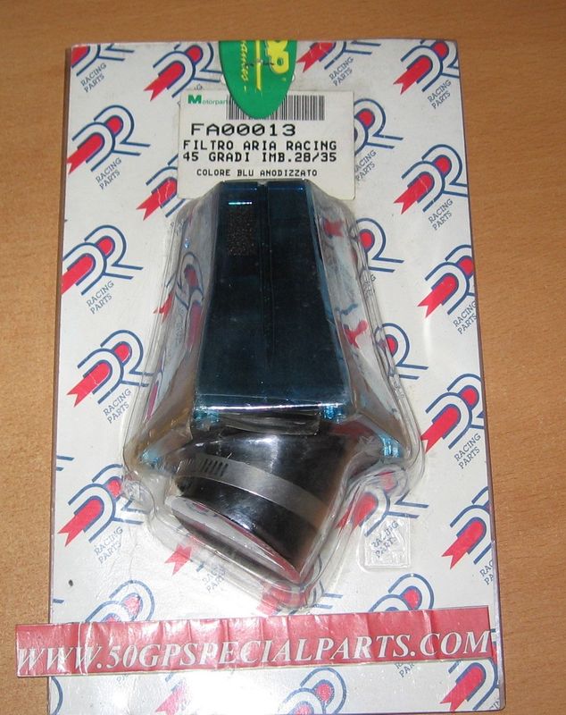 FILTRO ARIA RACING  FA 00013 GR.45 IMB.28/35 BLU