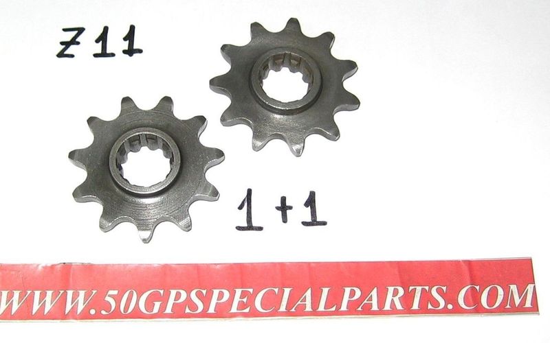PIGNONE Z11 N.2PZ  passo catena 415 . MR6-4  50-80 FANTIC-MINARELLI  H.11mm
